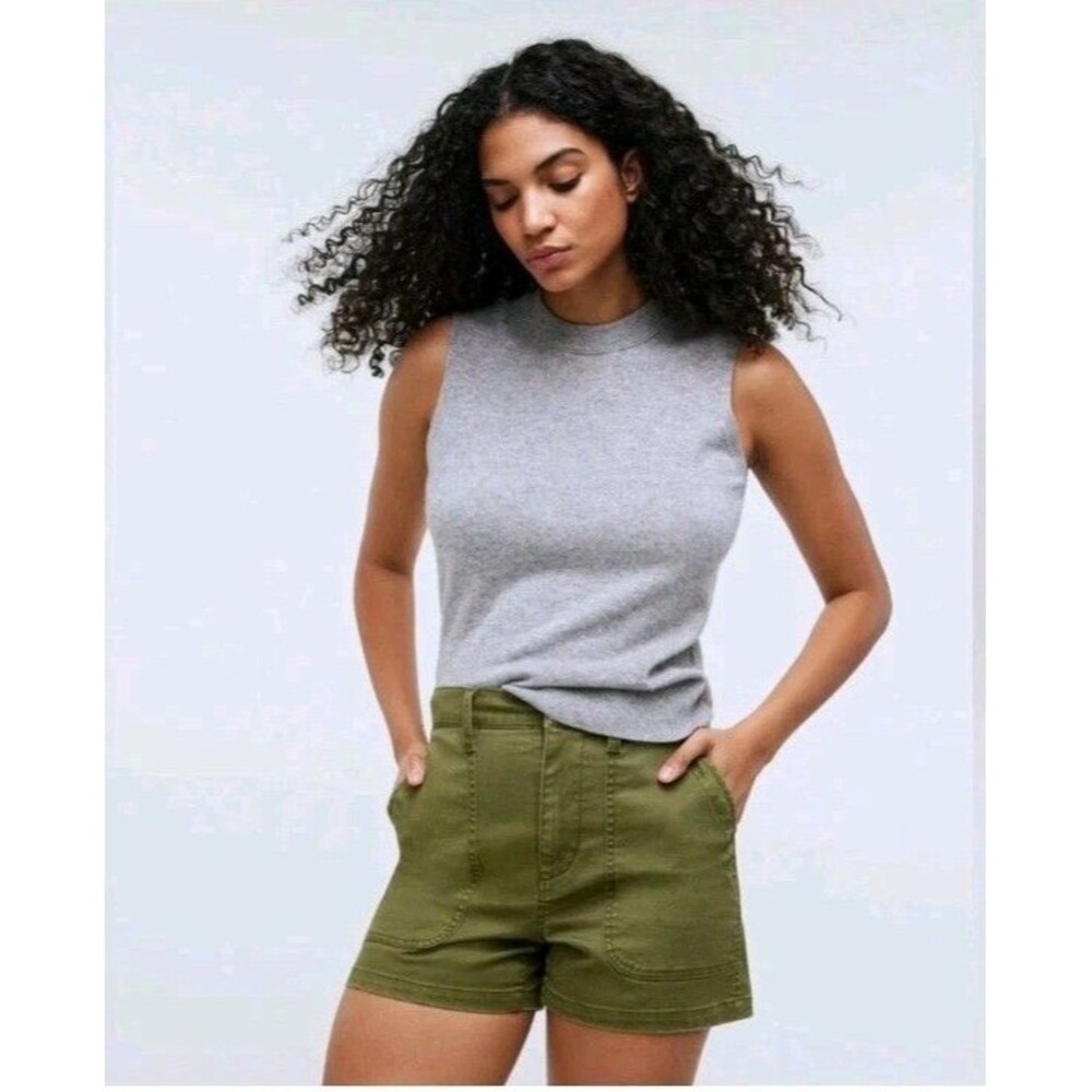 Madewell The Perfect Vintage Fatigue Short Desert Olive Green Size 31